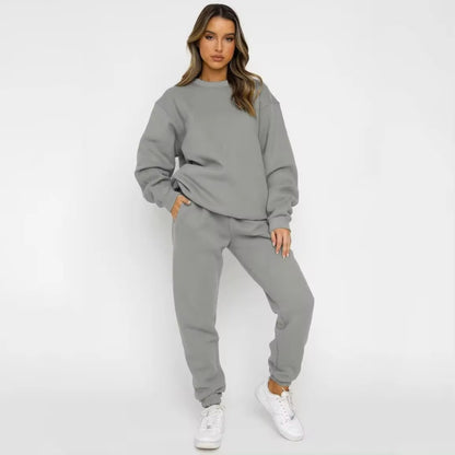 High-Quality Crew Neck Tracksuit Set